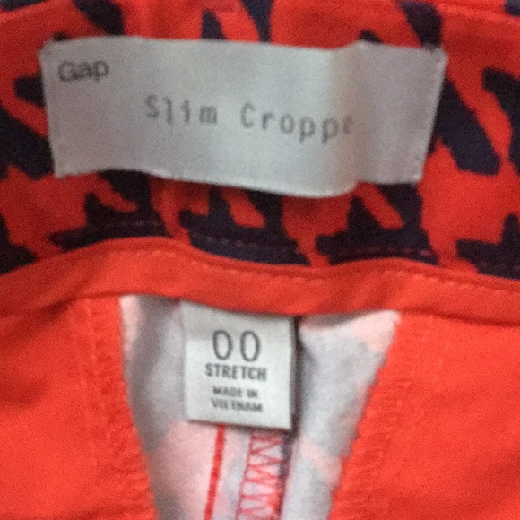 NWOT Gap slim cropped pants Sz 00 - Picture 3 of 3